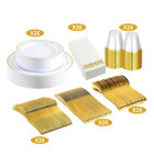 NewHome™ 175-Piece Disposable Gold Dinnerware Set product image
