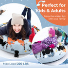 52-Inch Inflatable Snow Tube with Cold-Resistant & Heavy-Duty Material product image