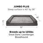 Luxe Fur & Performance Linen Cooling Sofa-Style Pet Bed product image