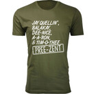 Jay Quellin, Balakay, A-A-Ron & Tim-O-Thee Pree-Zent Humor T-shirt product image