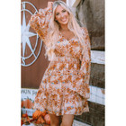 Allison Floral Smocked Waist Dress product image