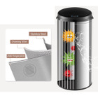 8-Gallon Automatic Trash Can with Stainless Steel Frame product image