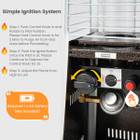 9,500BTU 35-Inch Tabletop Pyramid Propane Patio Heater product image