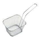 12 Pcs Square Fry Basket with Handle  Baskets Net Potato Cooking Tool for Table Serving Oil Residue Filtration product image