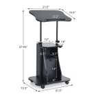 Height-Adjustable Sit-to-Stand Laptop Desk Cart with Storage product image