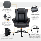 High Back 6-Point Vibration Massage PU Leather Office Chair by Vinsetto™ product image