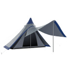 15.4 x 8.5-Foot Waterproof Teepee Tent with Awning product image