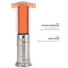 Stainless Steel Round 34,000-BTU Patio Heater product image