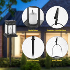 Solar Hanging Candle Lantern & Staked Path Light (8-Pack) product image