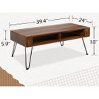 39.4-Inch Mid-Century Walnut Coffee Table product image