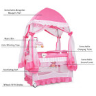 Babyjoy Portable Playpen with Cradle, Changing Pad, and Net product image