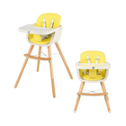 Babyjoy 3-in-1 Convertible Wooden High Chair with Cushion product image