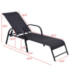 Costway Outdoor Folding Recliner Chair with Adjustable Back product image