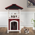 2-Story Wooden Outdoor Cat House product image