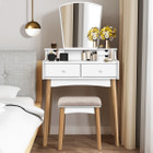 Costway Vanity Table with Cushioned Stool product image