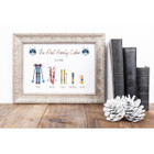 Custom Family Winter Cabin Print product image