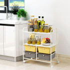Costway Rolling Storage Cart with 4 Drawers and 2 Shelves product image