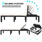 Costway Rattan Cushioned Lounge Chairs (2-Piece) product image