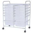 Costway 12-Drawer Rolling Storage Cart Organizer product image