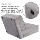 Costway Convertible Fold Down Chair Lounger Bed product image