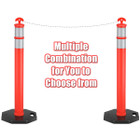 45-Inch Orange Traffic Delineator Post (6-Pack) product image