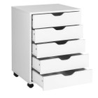 Costway 5-Drawer Storage Dresser with Wheels product image