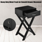 Costway X-Shape Nightstand Accent Table product image