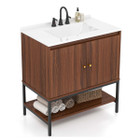 31-Inch Bathroom Vanity Sink Combo with Doors & Open Shelf product image