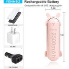 YOHINSIZ® Personal Handheld Mini Fan with Power Bank & Flashlight product image