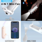 YOHINSIZ® Personal Handheld Mini Fan with Power Bank & Flashlight product image