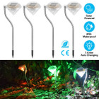 Solarek® Solar Diamond-Shape Garden Stake Light (4-Pack) product image