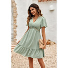 Women's Swiss Dots Bell Sleeves Dress product image