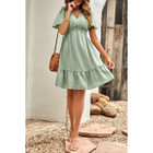 Women's Swiss Dots Bell Sleeves Dress product image