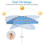7.2-Foot Portable Outdoor Beach Umbrella with Sand Anchor & Tilt Mechanism product image