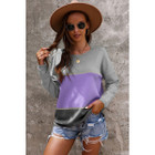 Women's Colorblock Long Sleeve Knit Sweater product image