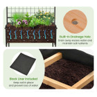 Raised Garden Bed with Trellis & 2-Tier Storage Shelves product image