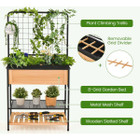 Raised Garden Bed with Trellis & 2-Tier Storage Shelves product image