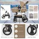 Folding Aluminum Baby Stroller Pram with Diaper Bag by Babyjoy™ product image