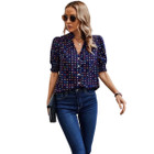 Women's Whimsy Polka Dot Puff Sleeve Blouse product image