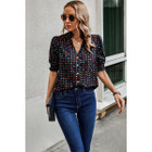 Women's Whimsy Polka Dot Puff Sleeve Blouse product image