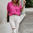 Women's V-Neck Dolman Petal Sleeve Blouse product image