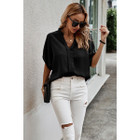 Women's V-Neck Dolman Petal Sleeve Blouse product image