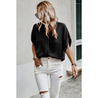 Women's V-Neck Dolman Petal Sleeve Blouse product image