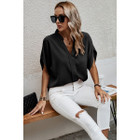 Women's V-Neck Dolman Petal Sleeve Blouse product image