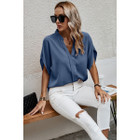 Women's V-Neck Dolman Petal Sleeve Blouse product image