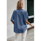 Women's V-Neck Dolman Petal Sleeve Blouse product image
