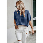 Women's V-Neck Dolman Petal Sleeve Blouse product image