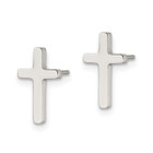 Stainless Steel Polished Cross Post Earrings product image