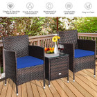 Costway Outdoor 3-Piece Rattan Wicker Furniture Set product image