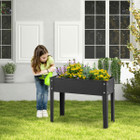 Metal Elevated Planter Box Raised Garden Bed with Legs and Drainage product image